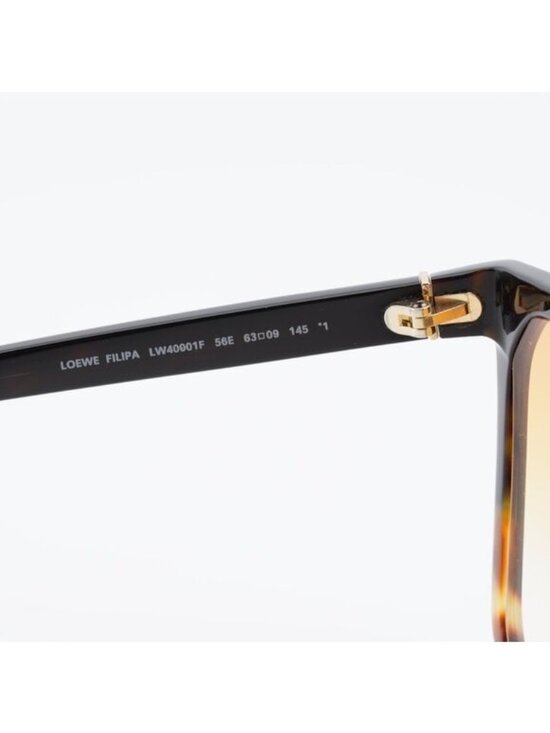 Loewe LW40001F 56E Sunglasses Havana Square Frame, Brown Lenses main image 7